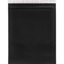 JAM Paper® Bubble Lite Padded Mailers, 9 x 12, Black Kraft, 100/Pack (kp9x12bld)