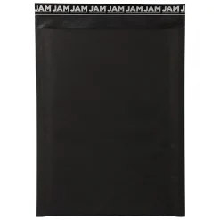 JAM Paper® Bubble Lite Padded Mailers, 9 x 12, Black Kraft, 25/Pack (kp9x12bl)