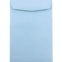 JAM Paper Catalog Envelope 6" x 9", Pastel Baby Blue, 50/Pack (1285578I)
