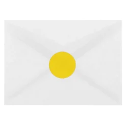 JAM Paper Circle Round Label Sticker Seals, 1 2/3 Inch Diameter, Yellow, 24 Labels/Sheet, 5 Sheets/Pack (147627067)