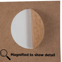 JAM Paper Circle Round Label Sticker Seals, 1 2/3 Inch Diameter, Brown Kraft, 120/Pack (3147612192)