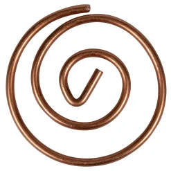 JAM Paper Circular Small Paper Clips, Rose Gold, 2 Packs of 50 (21832061B)