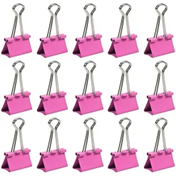 JAM Paper Colored Binder Clips, Medium, 5/8