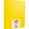 JAM Paper Extra Heavyweight 130 lb. Cardstock Paper, 8.5" x 11", Yellow, 25 Sheets/Pack (295931633)