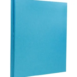 JAM Paper Extra Heavyweight 130 lb. Cardstock Paper, 8.5" x 11", Peacock Blue, 25 Sheets/Pack (296131625)