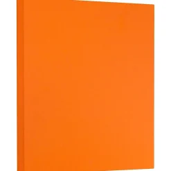 JAM Paper Extra Heavyweight 130 lb. Cardstock Paper, 8.5" x 11", Mandarin Orange, 25 Sheets/Pack (295831634)