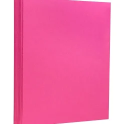 JAM Paper Extra Heavyweight 130 lb. Cardstock Paper, 8.5" x 11", Magenta Pink, 25 Sheets/Pack (296331630)
