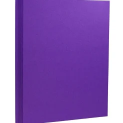 JAM Paper Extra Heavyweight 130 lb. Cardstock Paper, 8.5" x 11", Electric Violet Purple, 25 Sheets/Pack (296331628)