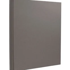 JAM Paper Extra Heavyweight 130 lb. Cardstock Paper, 8.5" x 11", Dark Gray, 25 Sheets/Pack (296631631)