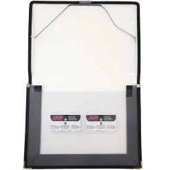 JAM Paper Fabric Portfolio Case with Elastic Closure, Clear (368331609)