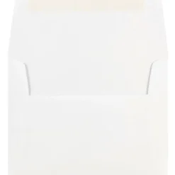 JAM Paper Gummed A7 Invitation Envelopes, 5 1/4" x 7 1/4", White, 25/Pack (73767)