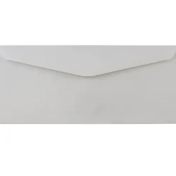 JAM Paper Gummed Window #10 Business Envelopes, 4 1/8" x 9 1/2", Smooth White, 500/Box (1633173C)