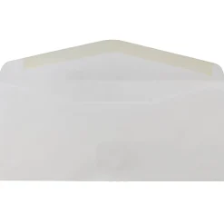 JAM Paper Gummed Window #10 Business Envelopes, 4 1/8