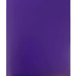 JAM Paper Heavy Duty Two-Pocket Plastic Folders, Purple, 108/Pack (0946179B)
