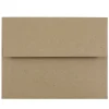 JAM Paper Kraft A2 Invitation Envelopes, 4.375 x 5.75, Brown Kraft Paper Bag, 50/Pack (LEKR600I)