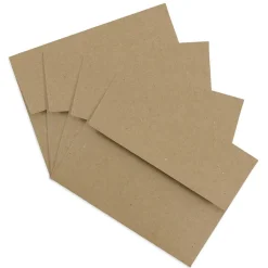 JAM Paper Kraft A2 Invitation Envelopes, 4.375 x 5.75, Brown Kraft Paper Bag, 50/Pack (LEKR600I)
