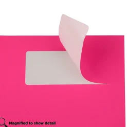 JAM Paper Laser/Inkjet Address Labels, 1 x 2 5/8, Neon Pink, 30 Labels/Sheet, 4 Sheets/Pack (354328011)