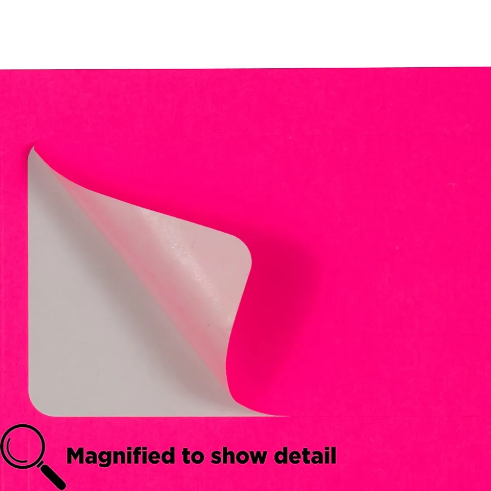 JAM Paper Laser/Inkjet Shipping Labels, 2" x 4", Neon Pink, 10 Labels/Sheet, 12 Sheets/Pack (354328023)
