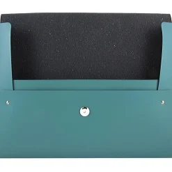 JAM Paper Leather Portfolio Case with Snap Closure, Teal, 12/Pack (233329922B)