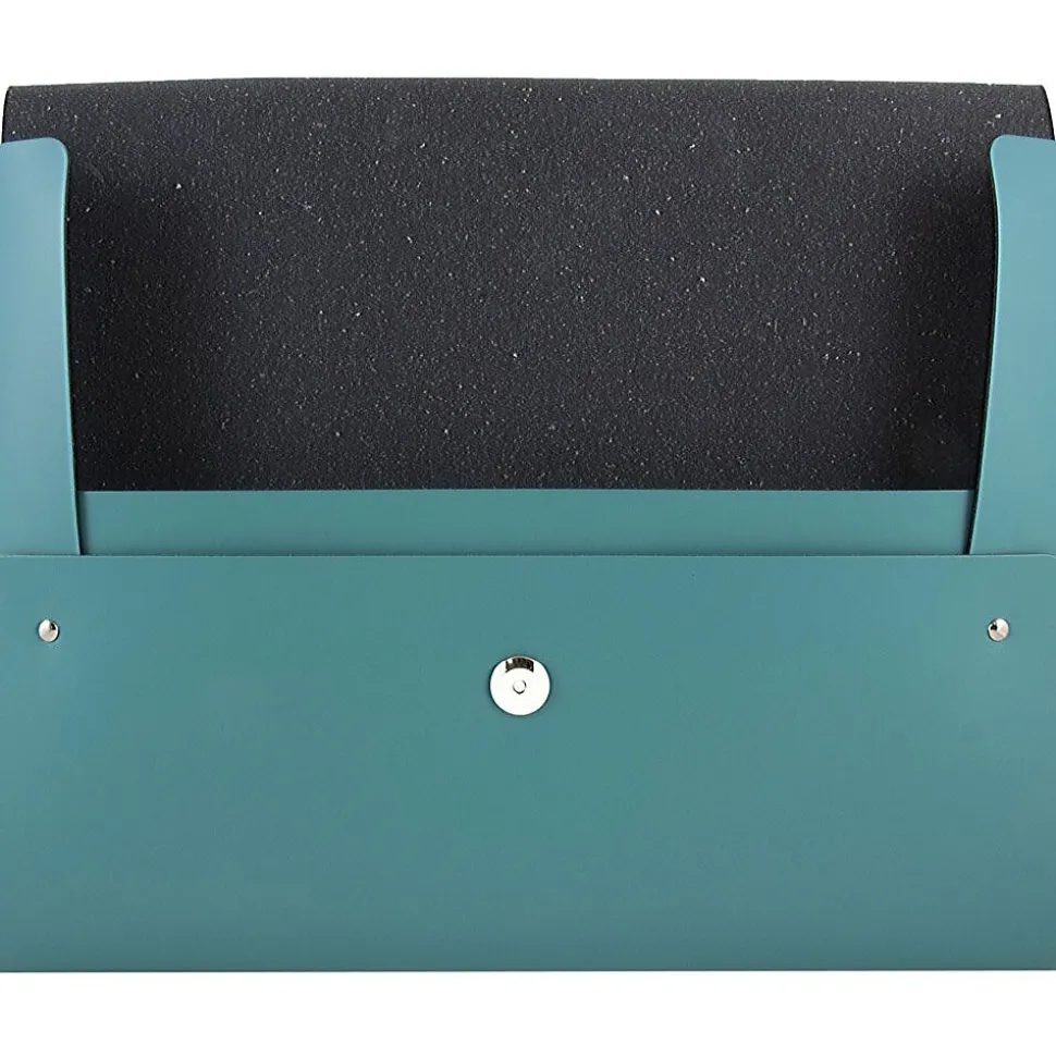 JAM Paper Leather Portfolio Case with Snap Closure, Teal, 12/Pack (233329922B)