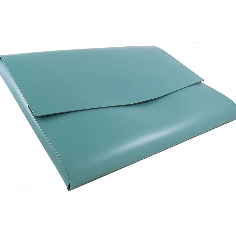 JAM Paper Leather Portfolio Case with Snap Closure, Teal, 12/Pack (233329922B)