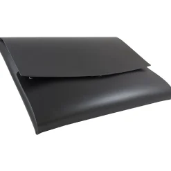 JAM Paper Leather Portfolio Case with Snap Closure, Black, 12/Carton (2233317452B)