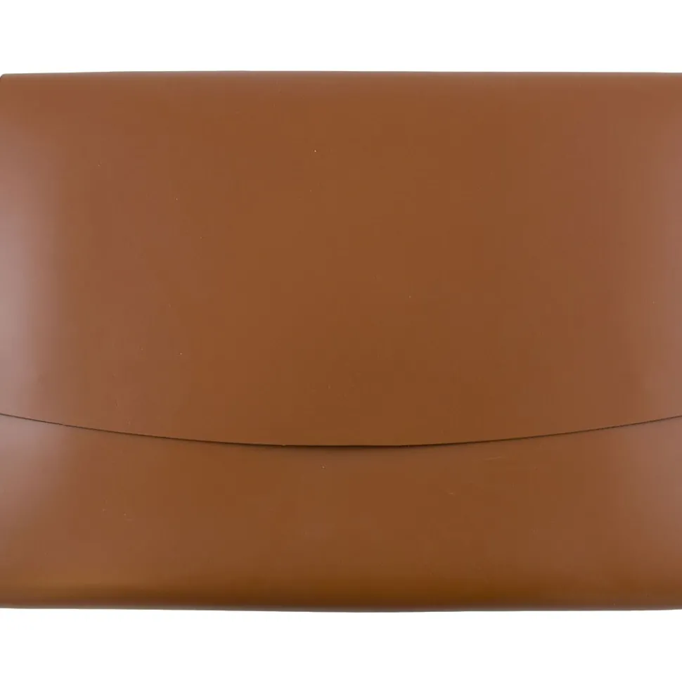 JAM Paper Leather Portfolio Case with Snap Closure, Brown, 12/Carton (2233320843B)