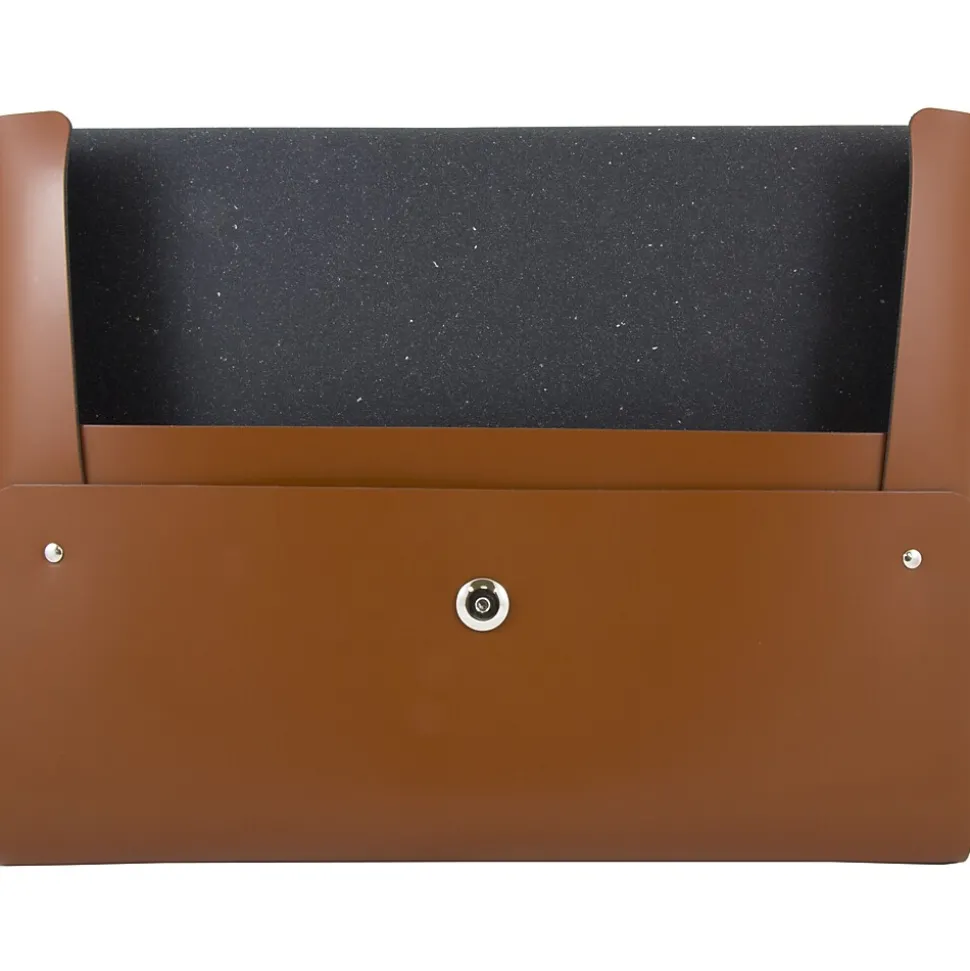 JAM Paper Leather Portfolio Case with Snap Closure, Brown, 12/Carton (2233320843B)