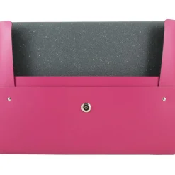 JAM Paper Leather Portfolio Case with Snap Closure, Pink, 12/Carton (2233320839B)
