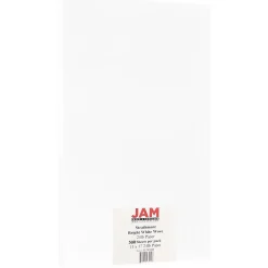 JAM Paper® Ledger Strathmore 24lb Paper, 11 x 17 Tabloid, Bright White Wove, 500 Sheets/Ream (51747084B)