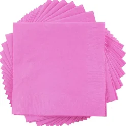JAM Paper Lunch Napkin, 2-ply, Fuchsia Pink, 50 Napkins/Pack (255621948)