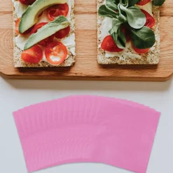 JAM Paper Lunch Napkin, 2-ply, Fuchsia Pink, 50 Napkins/Pack (255621948)