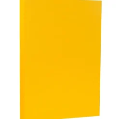 JAM Paper Matte Colored 8.5" x 14" Copy Paper, 28 lbs., Sunflower Yellow, 50 Sheets/Pack (16729346)
