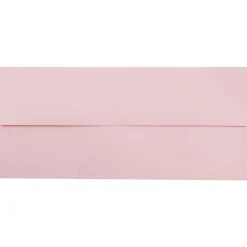 JAM Paper Open End #10 Business Envelope, 4 1/8" x 9 1/2", Baby Pink, 50/Pack (2155777I)