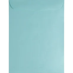 JAM Paper Open End Catalog Envelopes, 9" x 12", Aqua Blue, 100/Pack (31287530f)