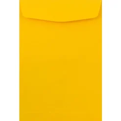 JAM Paper Open End Catalog Envelope, 6" x 9", Yellow, 100/Pack (212815443F)