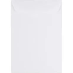 JAM Paper Open End Catalog Envelope, 7" x 10", White, 1000/Carton (01623194B)