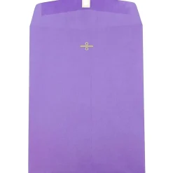 JAM Paper Open End Clasp Catalog Envelope, 9" x 12", Violet, 100/Box (900906767)