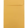 JAM Paper Open End Kraft Catalog Envelope, 5 1/2" x 7 1/2", Brown, 25/Pack (4101)