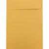 JAM Paper Open End Kraft Catalog Envelope, 5 1/2" x 7 1/2", Brown, 1000/Carton (4101B)