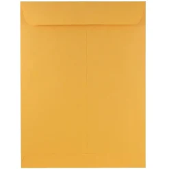 JAM Paper Open End Nonstandard Kraft Catalog Envelope, 9" x 12", Brown Kraft, 100/Pack (4132)