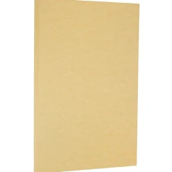JAM Paper Parchment 65 lb. Cardstock Paper, 8.5" x 14", Antique Gold Yellow, 50 Sheets/Pack (17128864)