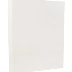 JAM Paper Parchment 65 lb. Cardstock Paper, 8.5" x 11", White, 250 Sheets/Ream (171114B)