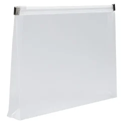 JAM Paper Plastic Envelopes with Zip Closure, Small, 4.5 x 6.5, Clear, 12/Pack (473Z1CL)