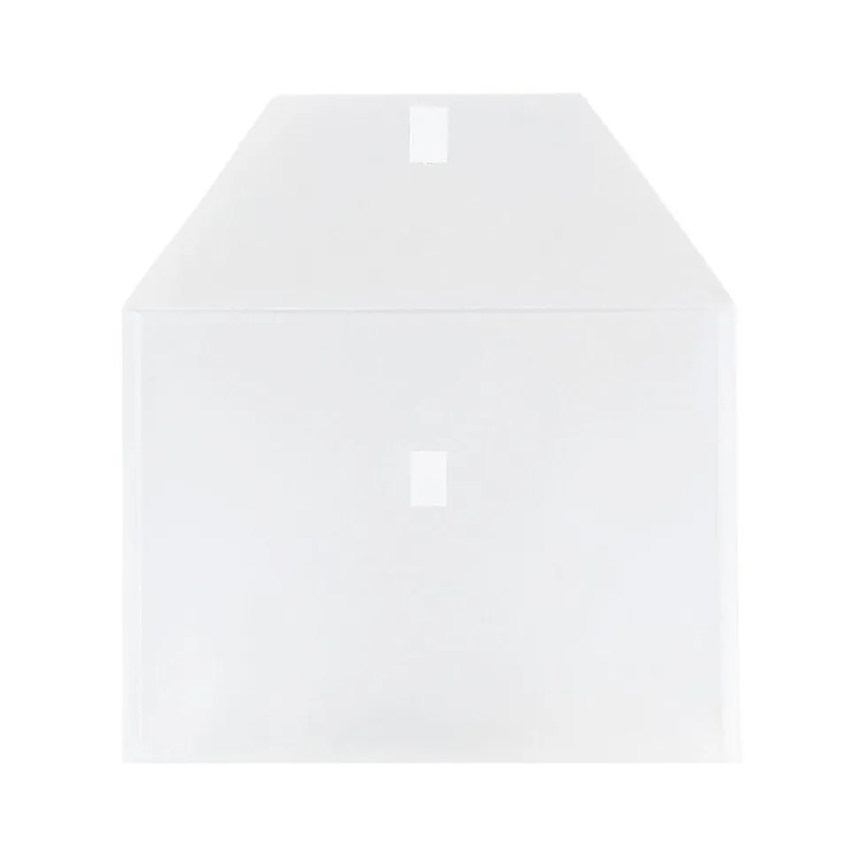 JAM Paper® Plastic Envelopes with Hook & Loop Closure, Letter Size, Clear, 12/Pack (218V0CL)