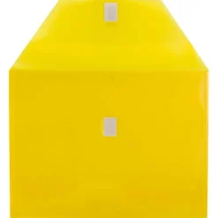 Jam Paper Plastic File Pocket, Letter Size, Assorted, 6/Pack (218V0ASSRT)