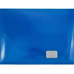 JAM Paper Plastic Portfolio Case with Buckle Closure, Dark Blue (32932769)