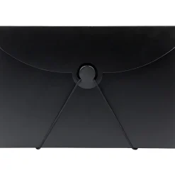 JAM Paper Plastic Portfolio Case with Hook & Loop Closure, Black (355612)