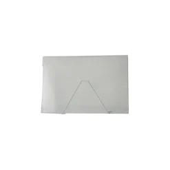JAM Paper Plastic Portfolio Case with Hook & Loop Closure, Clear (2024 009)