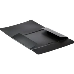 JAM Paper Plastic Portfolio Case with Elastic Closure, Black (6102 027)